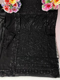 Latest Heavy Shimmery Embroidery Black Pakistani Suit