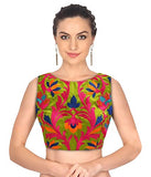 Latest Designer Blouse Multicolored Embroidered Work Unstitched Blouse Readymade Blouses