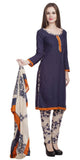 Cotton Suit Blue And Beige Salwar Suits with Duptta Dress Material Designer Women Ethnic Wear