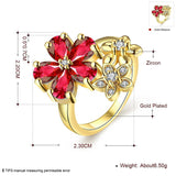 Latest Jewellery High Grade Aaa Swiss Zircon Floral Designer Ring For Women And Girls
