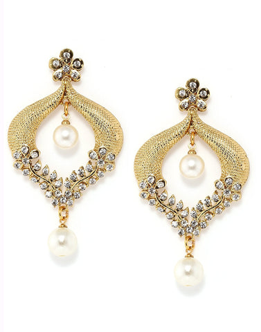 Designer Jewellery Gold-Plated Dangle & Drop Earrings For Girls