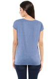 Daily Wear Tops Navy Blue Polycotton Top For Girls Ladyindia1