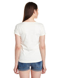 White Color Printed T-Shirt For Girls Ladyindia6