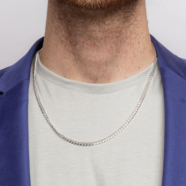 Sleek store silver chain