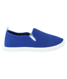 Designer Blue Sneakers Casual Footwear Canvas Shoes For Girls