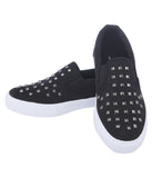 Designer Footwear Black Sneakers Black & White Casual Shoes