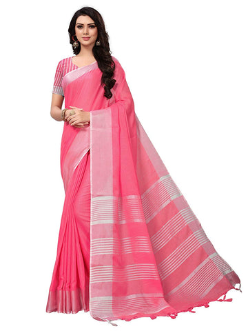 Light Pink Silk Saree