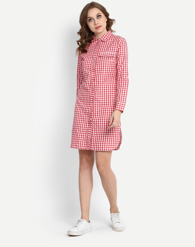 red-&-white-block-printed-full-sleeves-shirt-dress-designer-midi-dresses-online