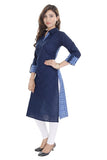 Exclusive Bollywood Cotton Blue Kurti For Women