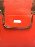 Orange Color Leatherette Handbag For Women - Designer Handbags