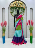 Bollywood Design Faux Georgette with Digital Print Alia Bhatt Saree