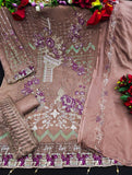New Designer Heavy Embroidery and Diamond Work Pakistani Suit