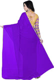 Trendy Chiffon Purple Saree For Women -Sari