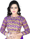 Trendy Chiffon Purple Saree For Women -Sari