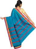 Fabulous Cotton Silk Blue,Red Saree For Women - Sari