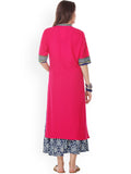 Urban-Naari-Pink-Colored-Designer-Cotton-Blend-Printed-Stitched-Kurti