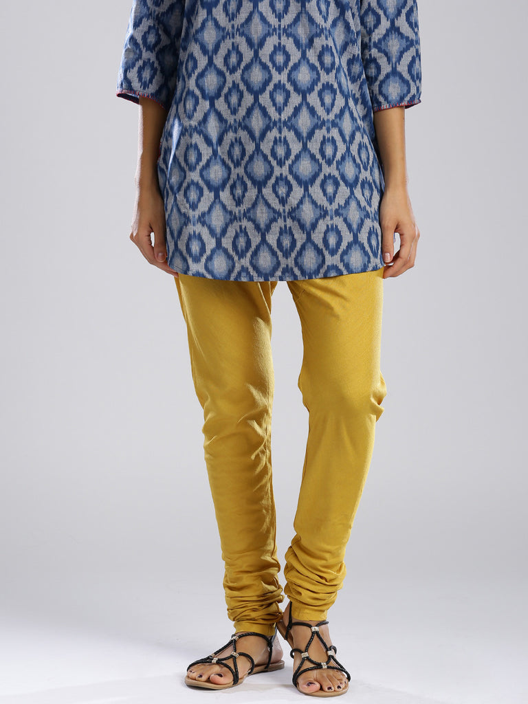 Buy online Yellow Polyester Leggings from Capris & Leggings for Women by  Elleven By Aurelia for ₹650 at 35% off | 2024 Limeroad.com