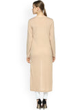 Long Shrugs Beige Color Plain Shrugs Designer Cape