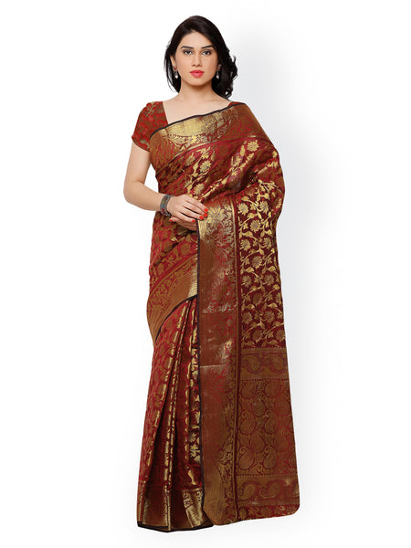 bridal-red-pure-chanderi-silk-sarees-for-women