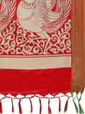 Kanjeevaram Silk Sarees Red Paithani Silk & Jacquard Traditional Saree