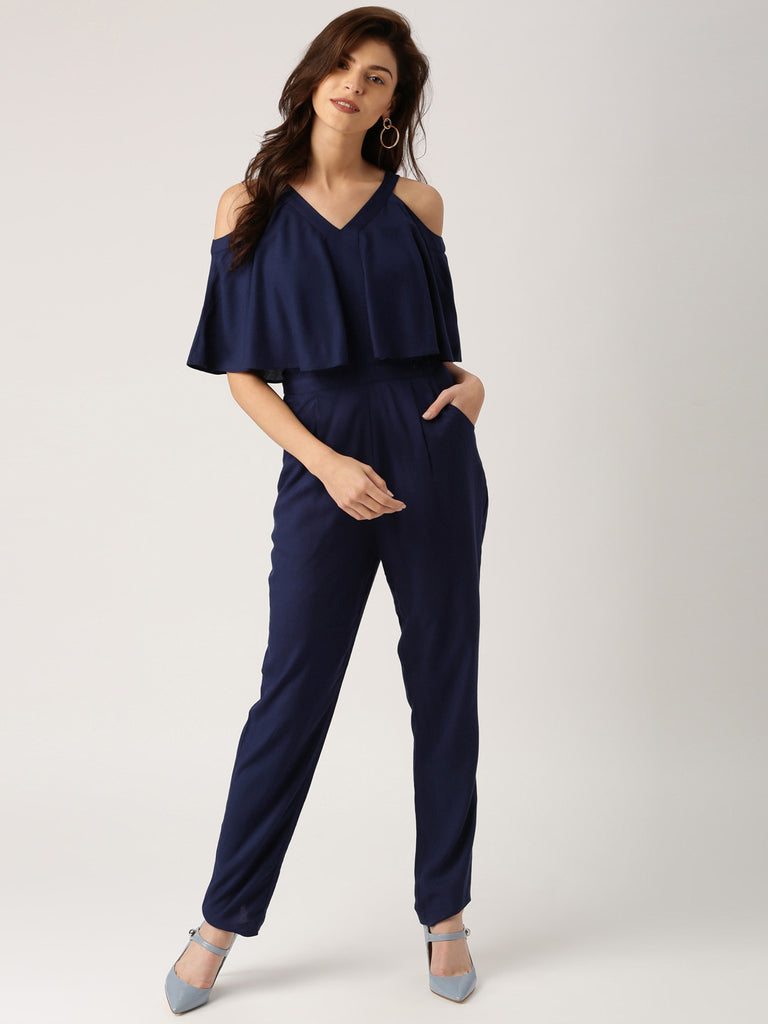 Moonstruck Co-Ord Set : Buy Moonstruck Blue Striped Strappy Jumpsuit with Long  Shrug (Set of 2) Online | Nykaa Fashion