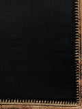 Black Embellished Silk Blend Saree