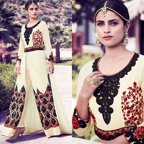 Urban-Naari-21965-Cream-Colored-Semi-Georgette-&-Net-Embroidered-Semi-Stitched-Salwar-Suit
