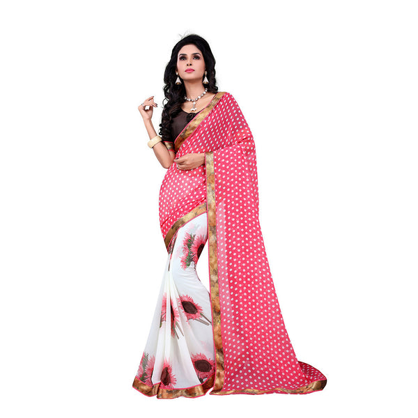 Latest Designer Printed Saree Georgette Saris For Women lady-066 Party Wear Sarees
