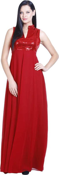 Evening Gowns Red Color Designer Gowns For Women