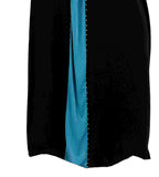 Latest Abaya Collection Black & Firozi Colored Lycra Stitched Abaya Dress