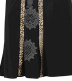 Latest Abaya Designs Black & Golden Colored Lycra Stitched Abaya