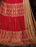 Urban-Naari-Red-Colored-Silk-Heavy-Embroidered-Semi-Stitched-Lehenga-Choli