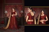 Urban-Naari-Red-Colored-Silk-Heavy-Embroidered-Semi-Stitched-Lehenga-Choli