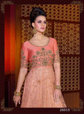 Peach Color Bridal Anarkali Suits Embroidery With Sequence & Stone Work Designer Anarkali Suits