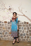 Ladyindia Festive Sale Light Blue Trendy Printed Kurtis With Digital Shade Print Long Kurtis For Girl