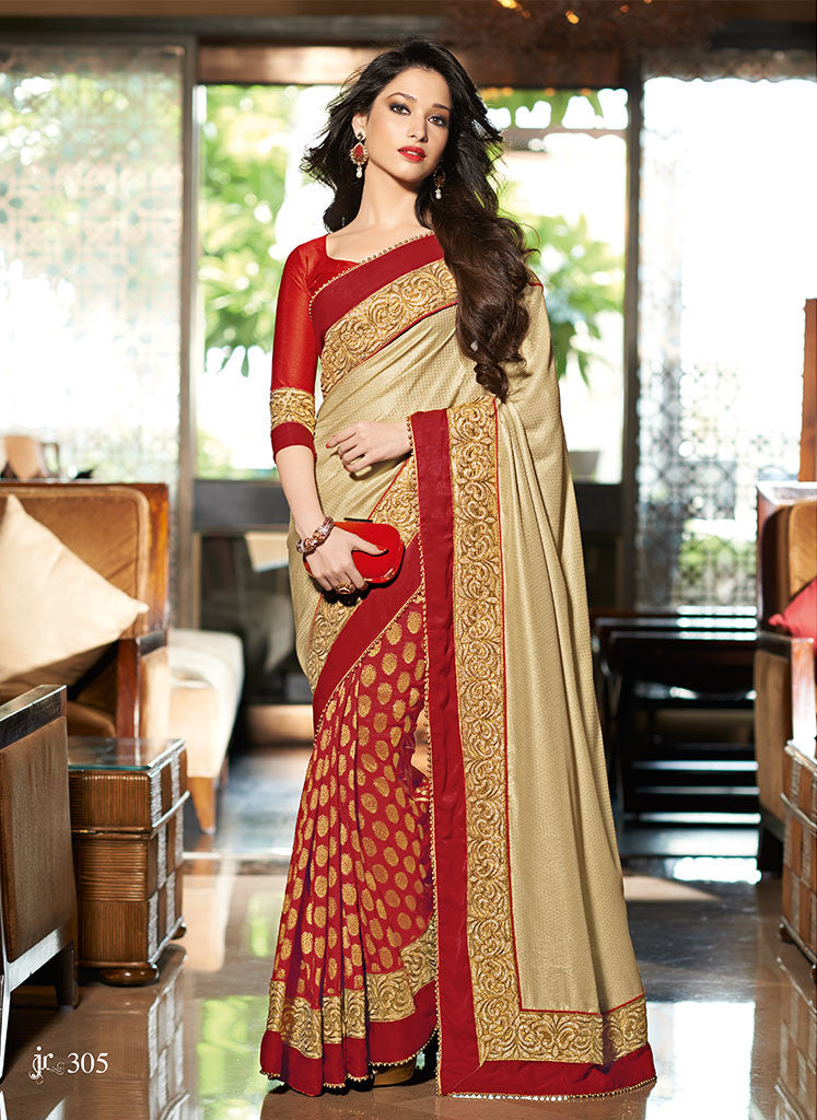 Latest Art Silk Designers Saree with blouse for women – Ville Fashions