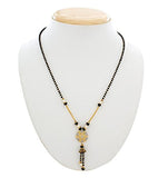 Latest Designer Jewellery Collection Luxor Gold & Black Pearl Studded Mangalsutra Necklace For Women