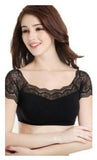 Off-Shoulder Black Net Blouse Readymade Blouses