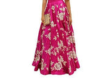 Western Gown Pink & Off- White Color Thread Embroidery Work Evening Gowns