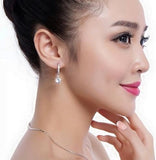 Platinum Plated Crystal Clip-On Earrings For Girls
