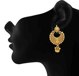 Jewellery Gold Plated Fancy Blue Party Wear Dangle & Drop Earrings For Women