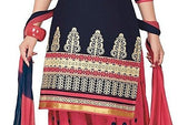 New Fashion Trend Designer Printed Unstitched Regular Wear Punjabi Suits Reshem Work Suit