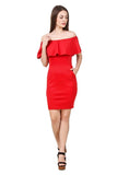 red-colored-off-shoulder-party-dress-both-side-packet-dress-online