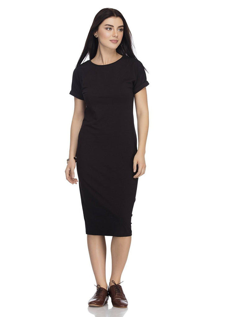 Buy Women's Black Midi Casual Dresses Online | Next UK