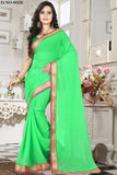 Urban-Naari-21750-Light-Green-Colored-Chiffon-Lace-Border-&-Stone-Work-Saree