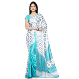 Designer Crepe Sarees Two Colors Leaf Print Printed Sarees For Women