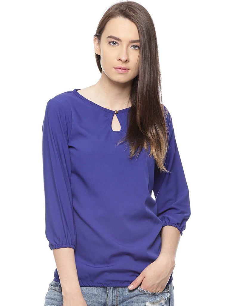 Buy online Women's Straight Round Neck Top from western wear for Women by  Siddhanam for ₹400 at 67% off | 2024 Limeroad.com