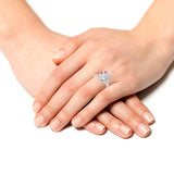 Latest Designer Beautiful Mayur Rhodium Plated Ring For Girls