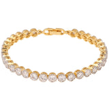 Designer American Diamond Cz Gold Plated Fashion Jewellery Traditional Bracelet For Women