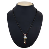 Latest Jewellery Collection The Luxor Regular Wear Australian Diamond Studded Mangalsutra For Women